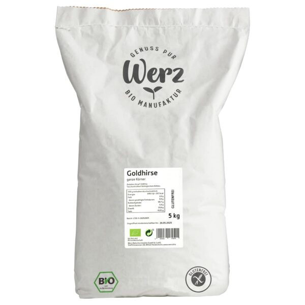 Bio Goldhirse, ganze Körner, 5kg